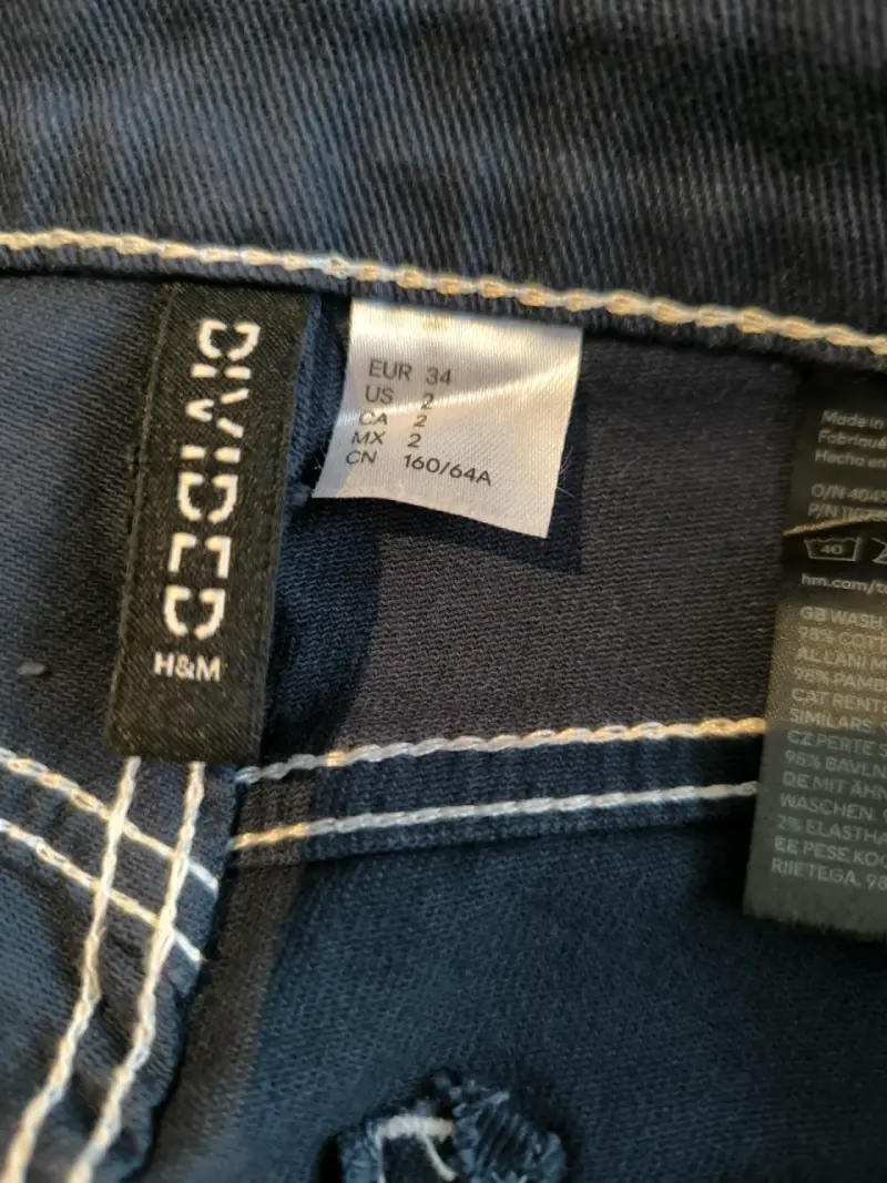 Jeans azul oscuro HyM talla 34 - 3