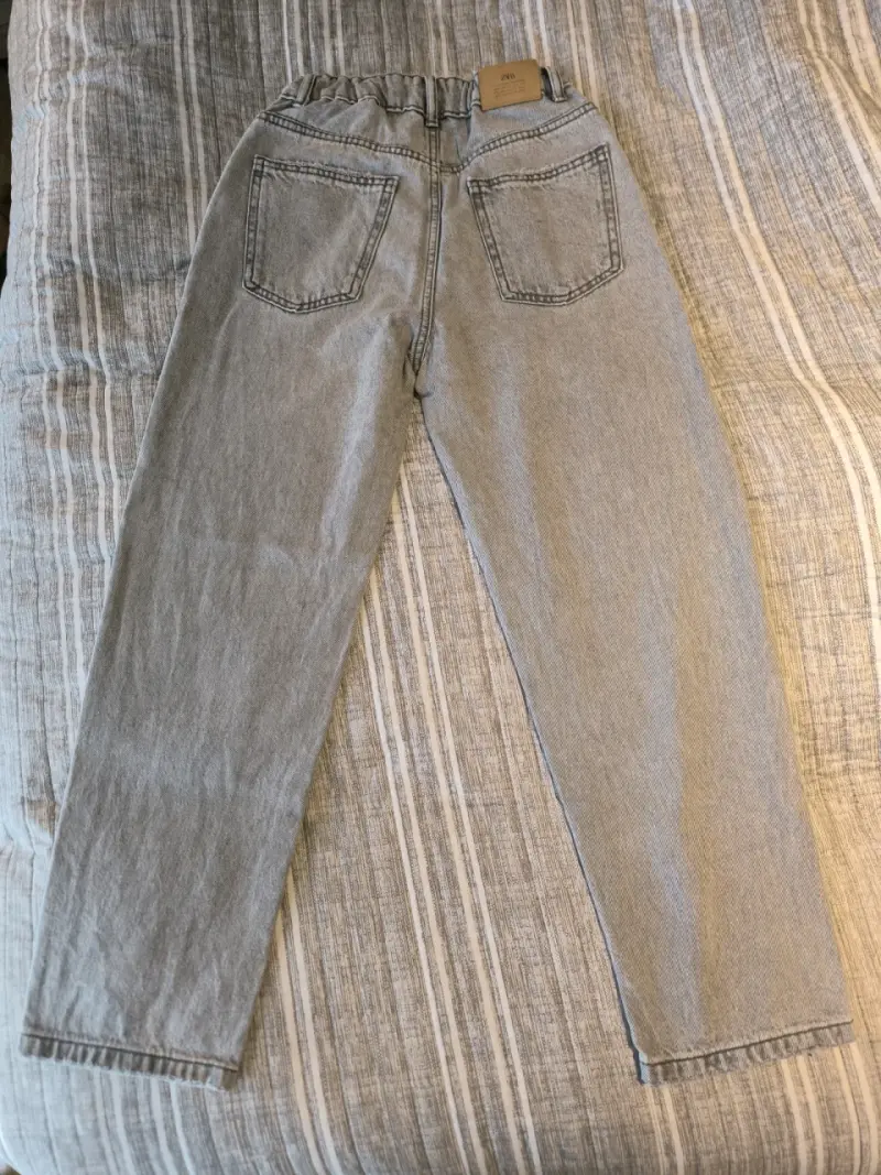 Jeans gris elástico Zara 13-14 - 3