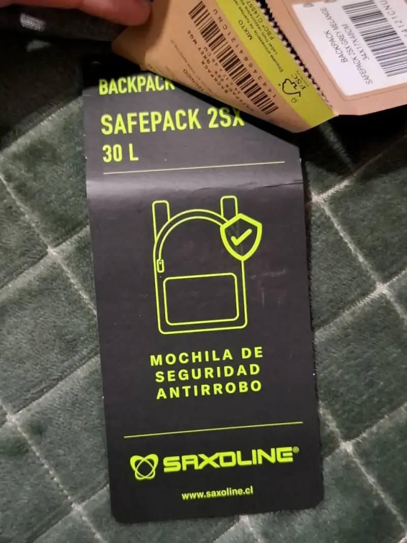 Mochila Antirrobo Saxoline 30L - 2