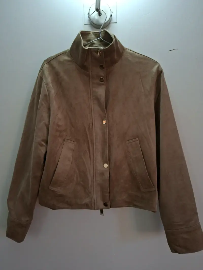 Chaqueta de gamuza marrón Zara - 1