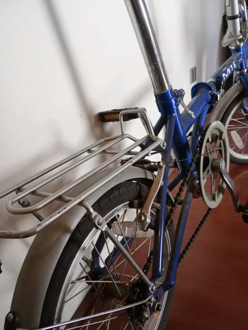 Bicicleta plegable azul Mite - 2
