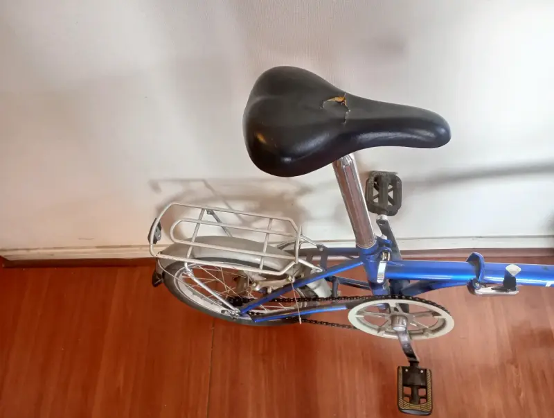 Bicicleta plegable azul Mite - 4