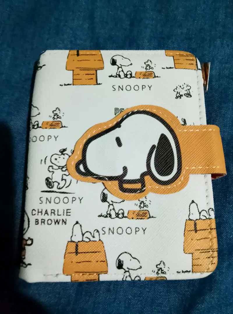Billetera Snoopy blanca estampada - 1