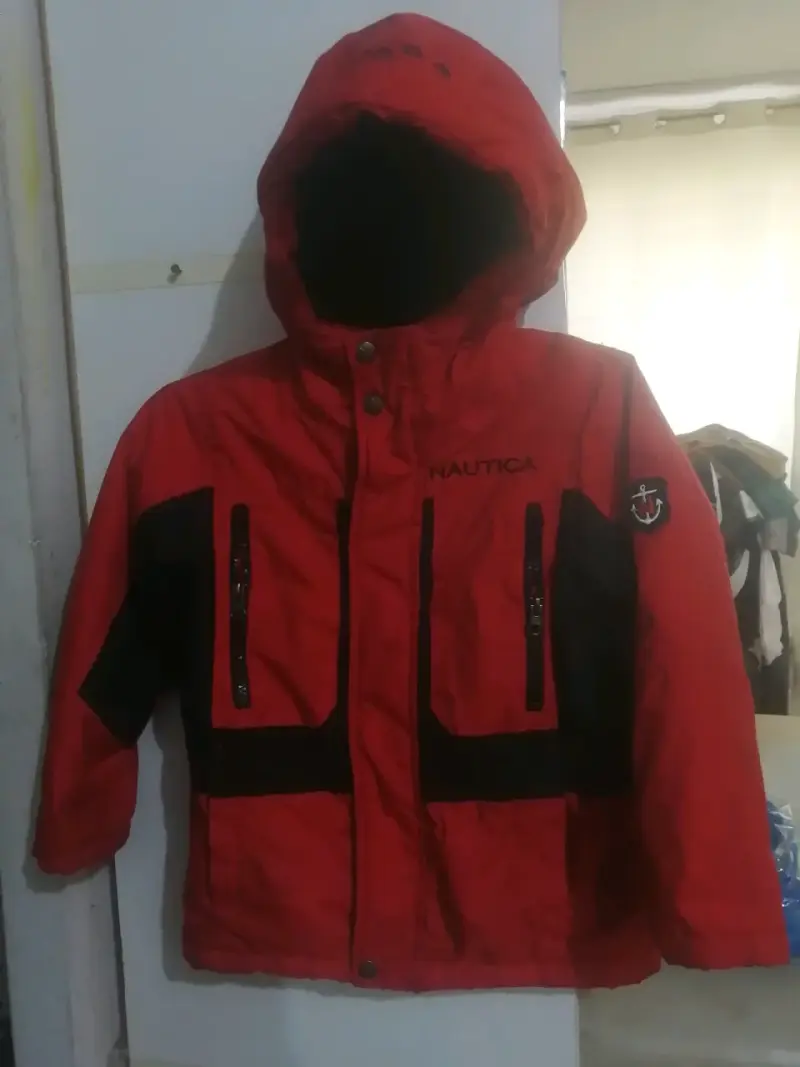 Chaqueta roja Nautica con capucha - 1