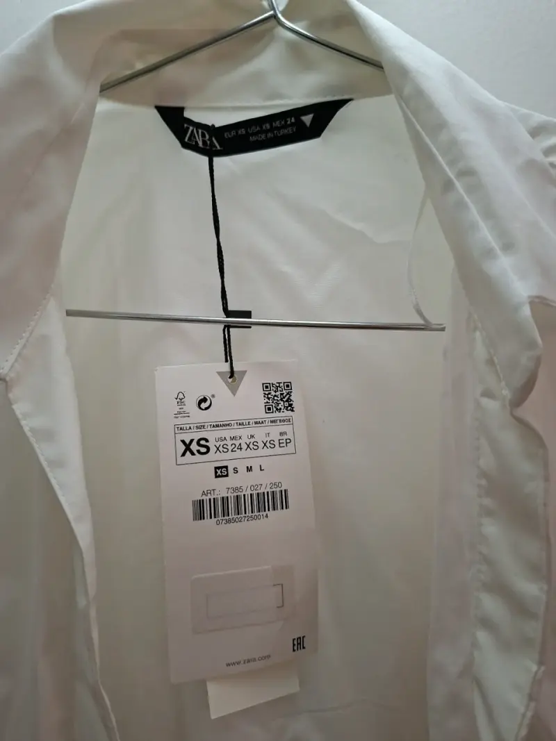 Camisa blanca de mujer zara XS - 2