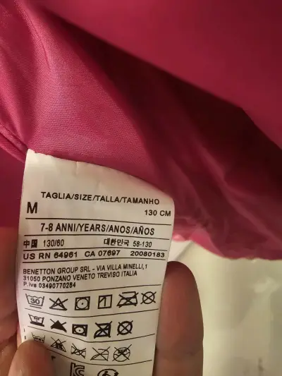 Chaleco acolchado rosa infantil niña talla 7/8 - miniatura 2