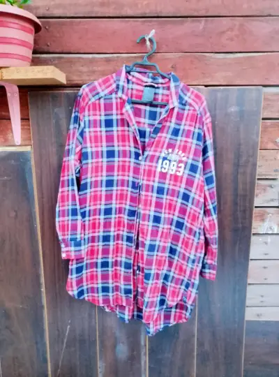 Camisa a cuadros roja 1993 - miniatura 1