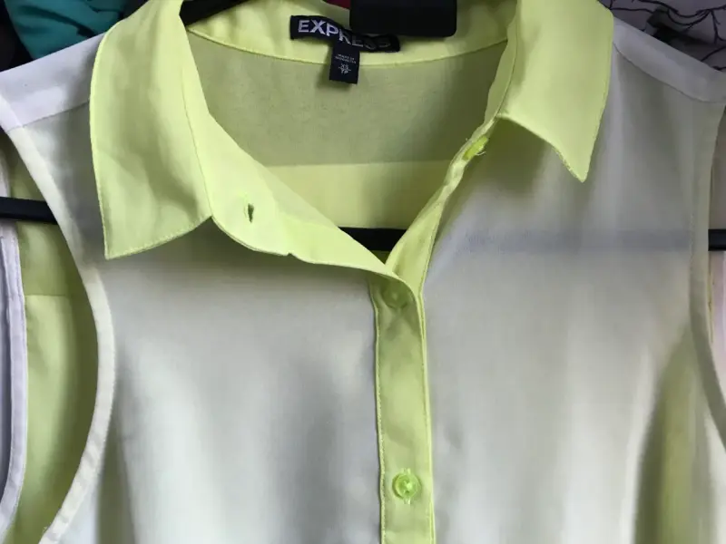 Blusa XS/S sin mangas amarilla - 2