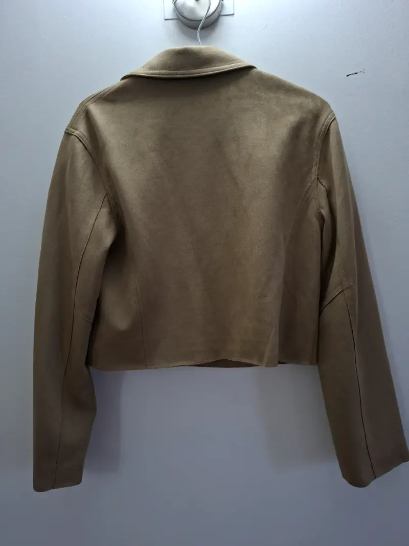 Chaqueta corta beige talla XS - 3