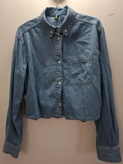 Camisa de mezclilla azul Talla S - miniatura 1