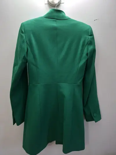 Abrigo verde elegante Zara talla XS - miniatura 3