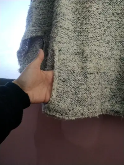 Suéter beige de punto ancho - miniatura 2