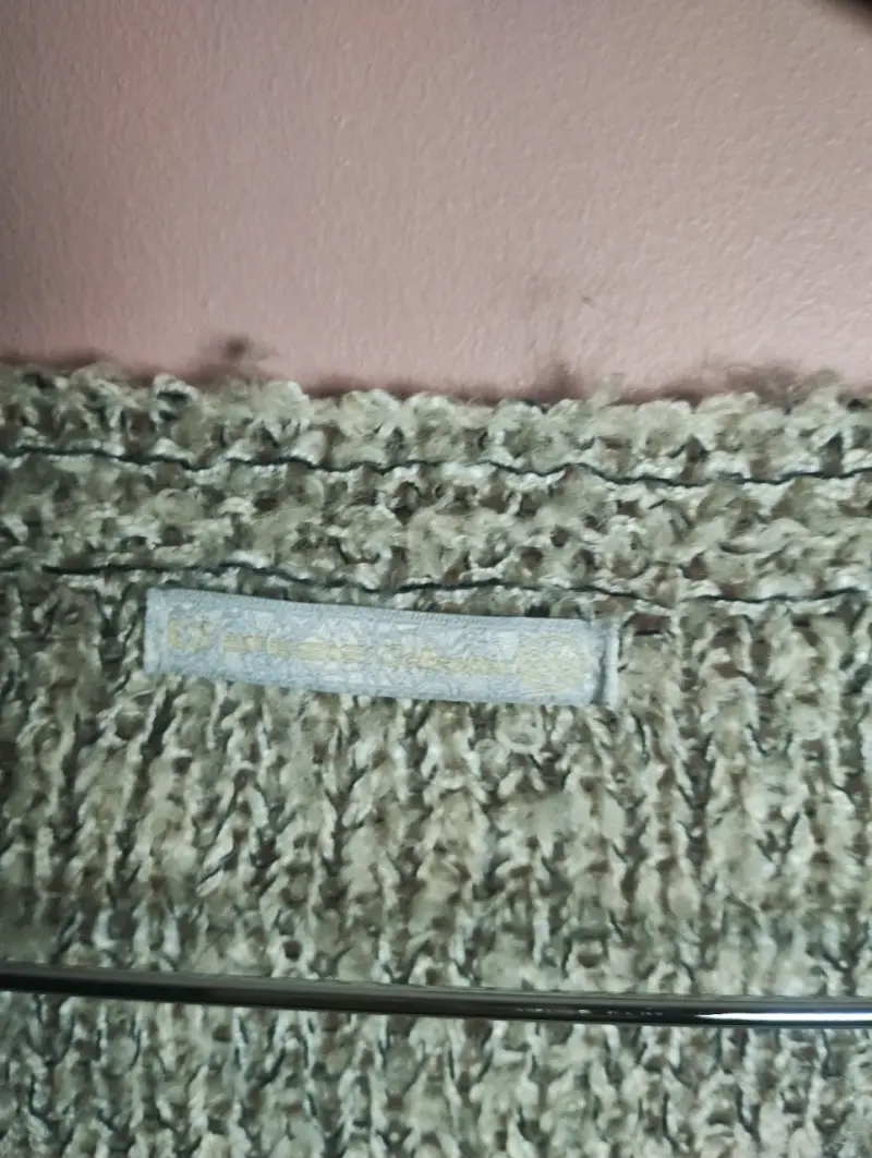 Suéter beige de punto ancho - 4