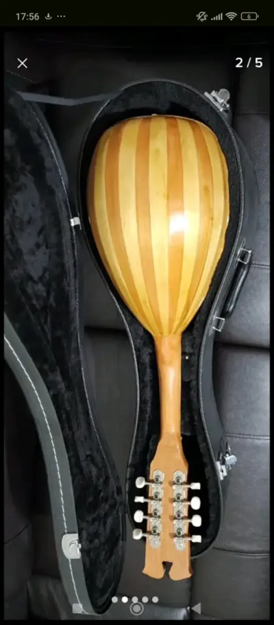 Mandolina napolitana electroacústica con estuche - miniatura 2