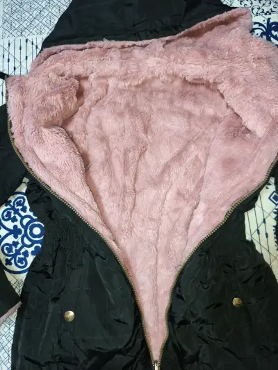 Chaqueta negra/Rosa reversible - miniatura 1