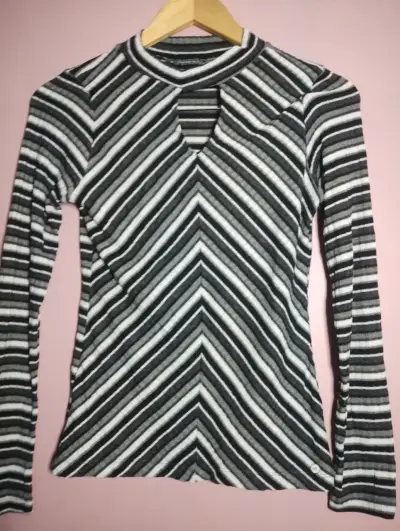 Polera rayada manga larga - miniatura 1