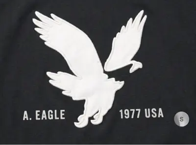 Polera negra American Eagle con estampado - miniatura 2