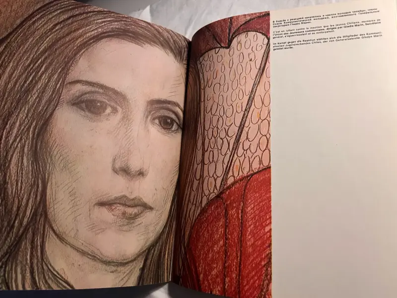 Libro 'Le chant du Chili', Víctor Jara, A. Parra - 3