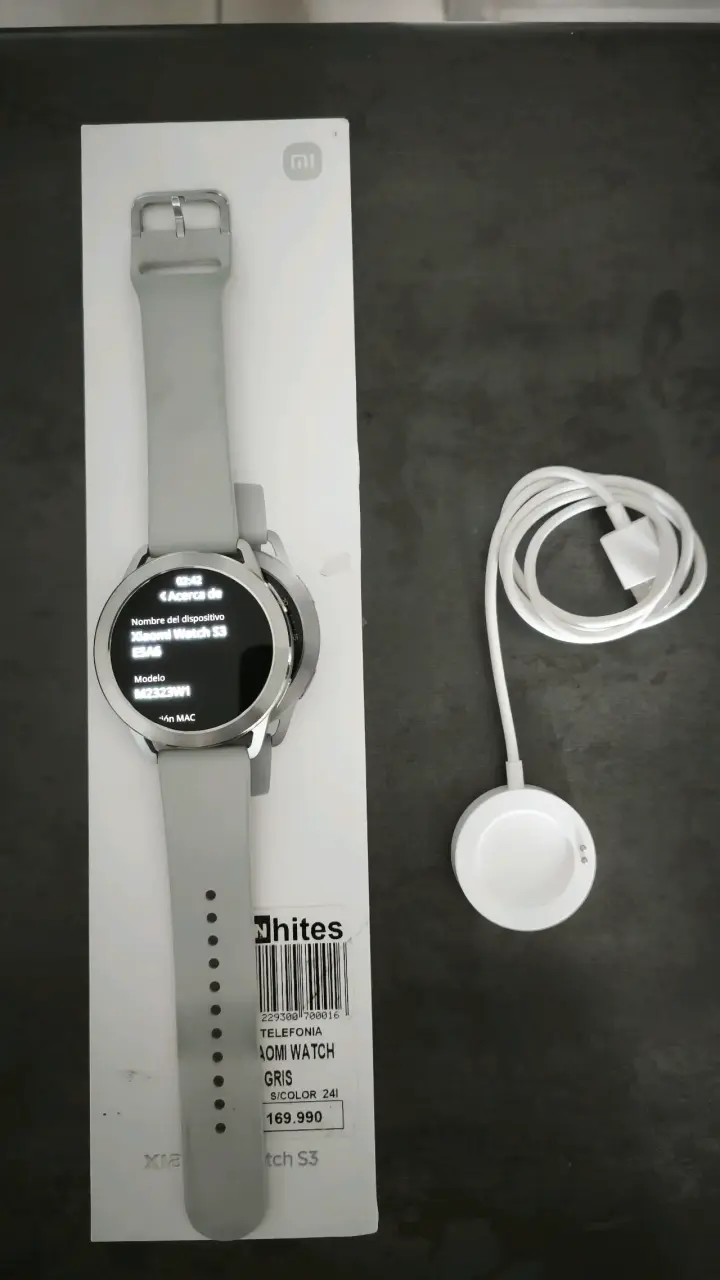 Smartwatch Xiaomi S3 gris con cargador - 2