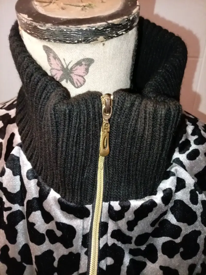 Chaqueta animal print con cierre - 4