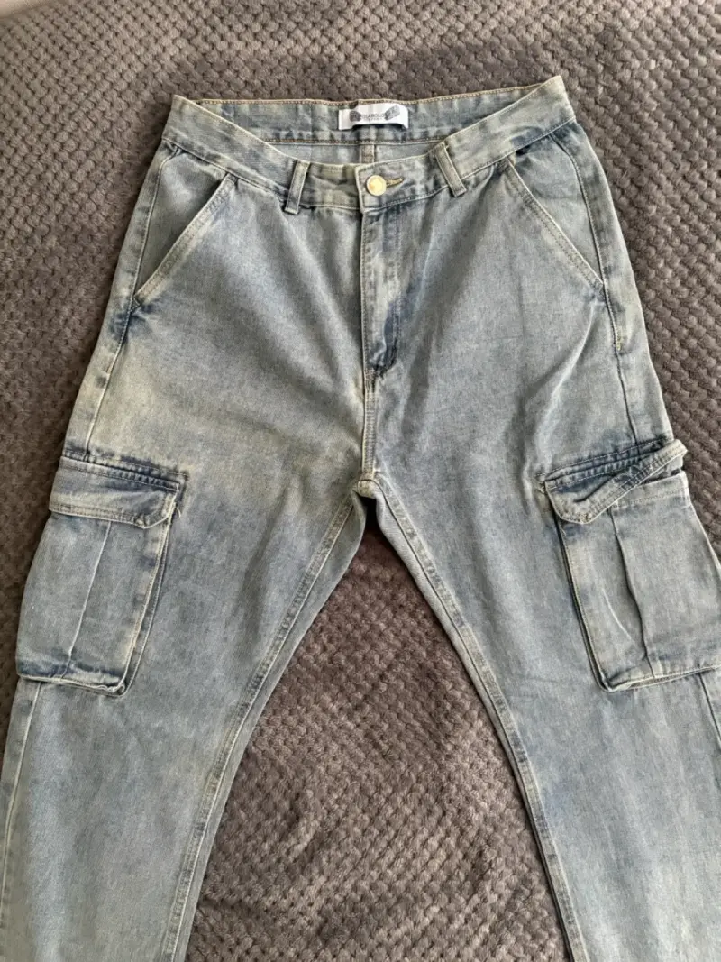 Jeans azul claro desgastados - 3