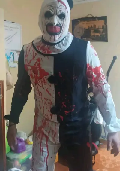 Disfraz de payaso aterrador - miniatura 1