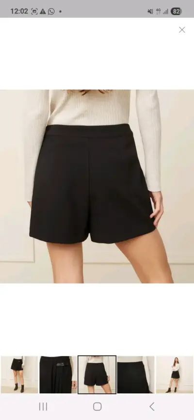 Falda short negra elegante - miniatura 2