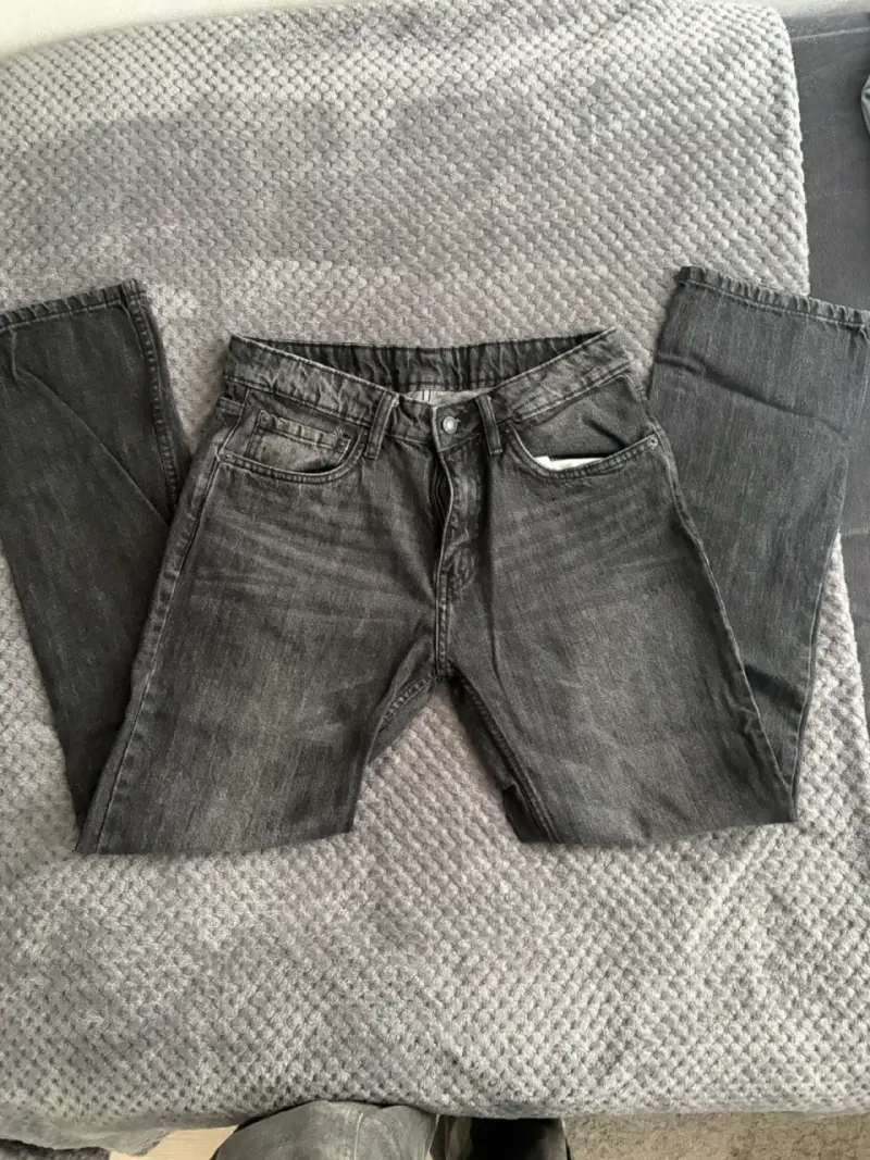 Jeans gris desgastado - 2