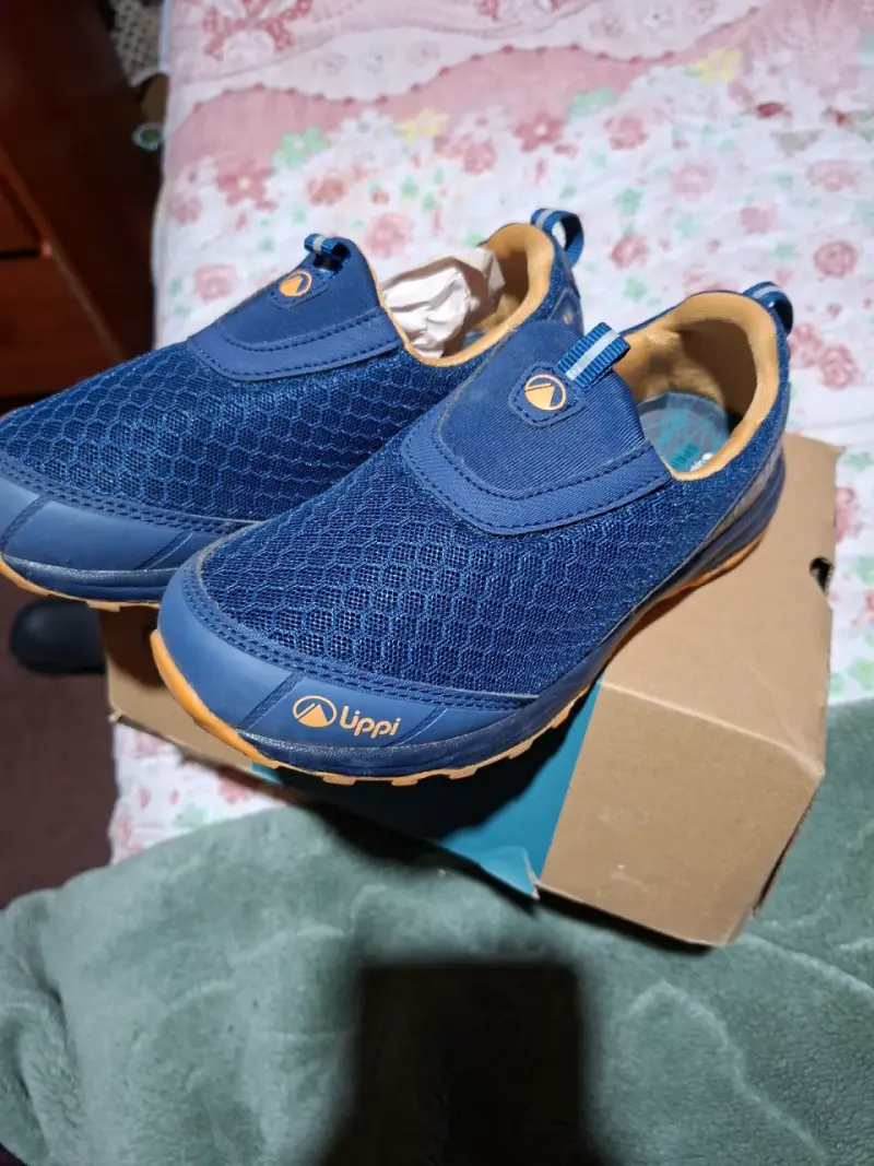 Zapatillas niño azul naranjo - 3