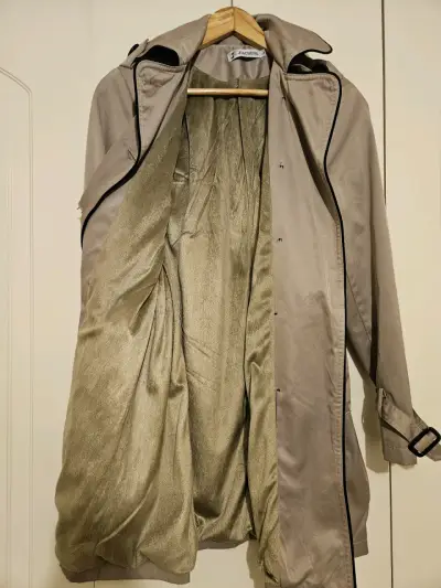 Abrigo trench beige - miniatura 3