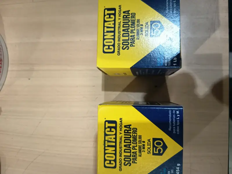 Soldadura Contact 50% para plomería - 2