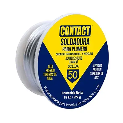 Soldadura Contact 50% para plomería - 3