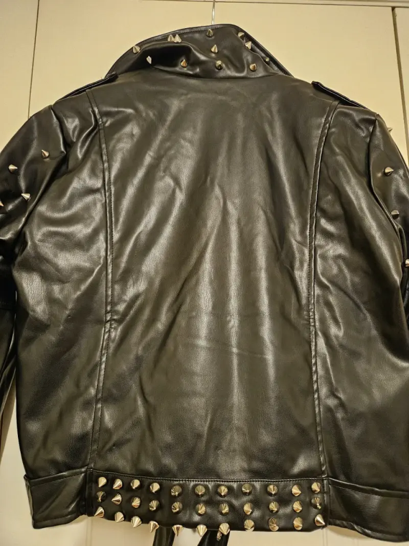 Chaqueta de ecocuero con tachas - 3
