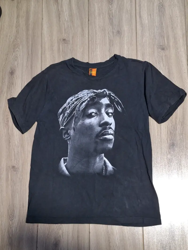 Polera negra 2pac