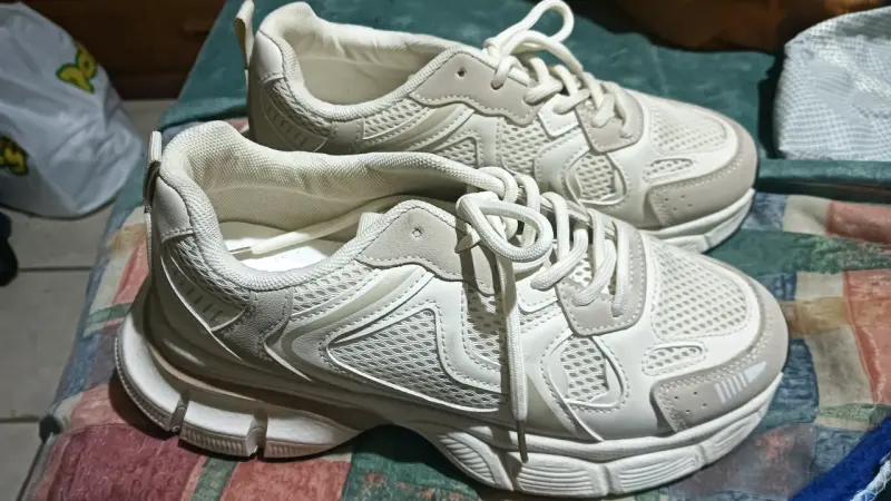 Zapatillas deportivas blancas tipo NB, talla 39 - 2