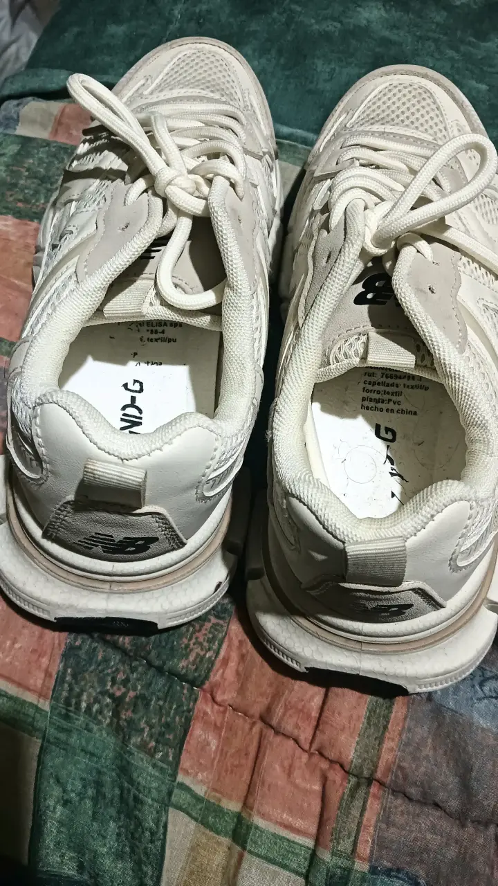 Zapatillas deportivas blancas tipo NB, talla 39 - 3
