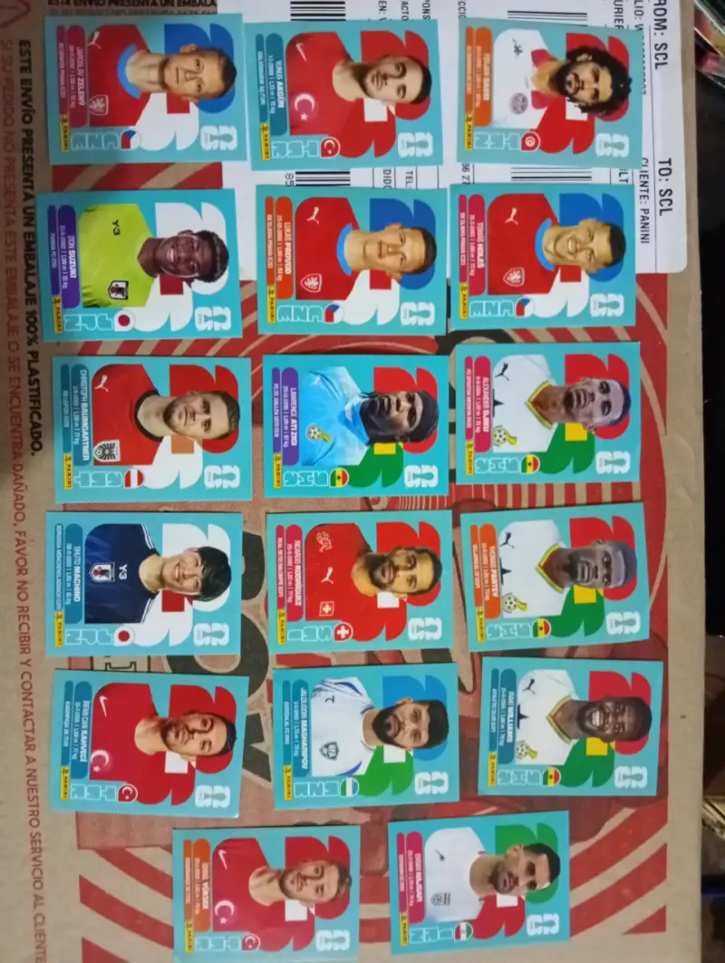Cartas Oficial Panini Copa del Mundo - 1