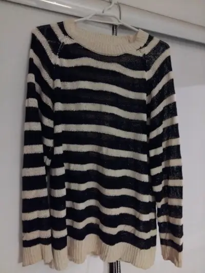 Cardigan gris con diseño geométrico y - miniatura 5