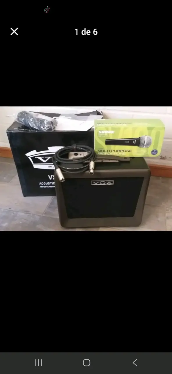 Amplificador VOX con micrófono Shure - 2
