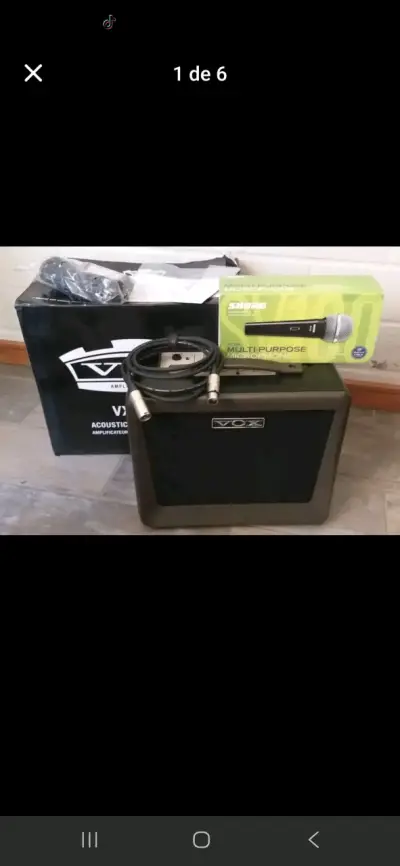 Amplificador VOX con micrófono Shure - miniatura 2