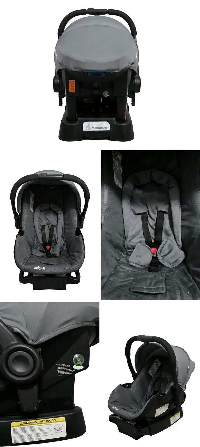 Silla de auto infantil gris