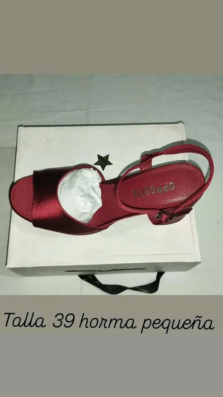 Sandalias rojas talla 39 - 1