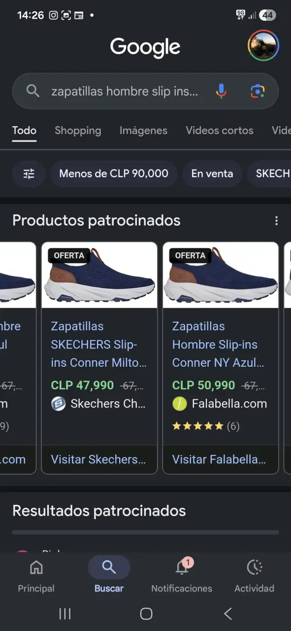 Zapatillas Hombre Slip-ins Azul