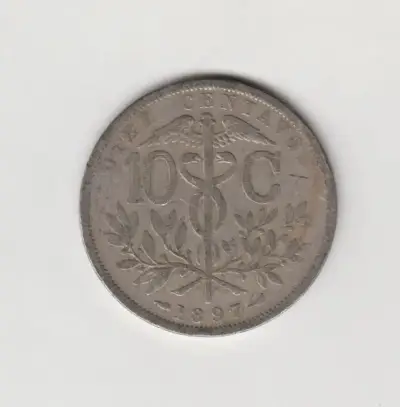 Moneda Bolivia 10 Centavos 1897 - miniatura 1
