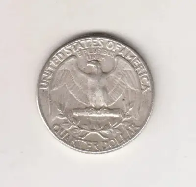 Moneda Estados Unidos 25 Cts 1964 Plata - miniatura 2