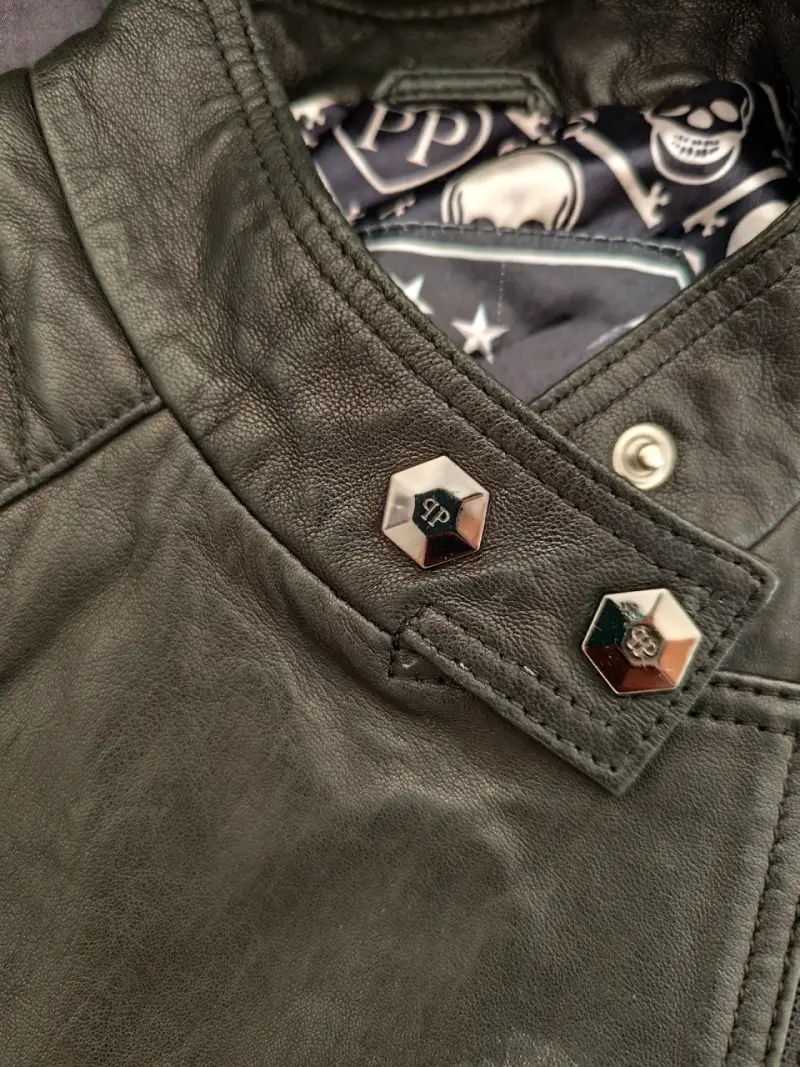 Chaqueta de cuero negro - 3
