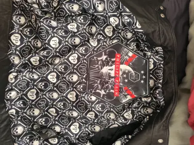 Chaqueta de cuero negro - miniatura 4