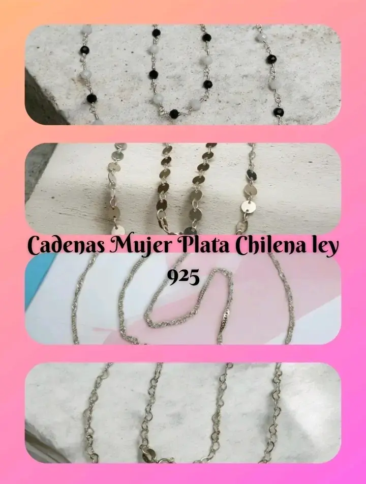 Cadenas Mujer y Hombre Plata 925 - 2
