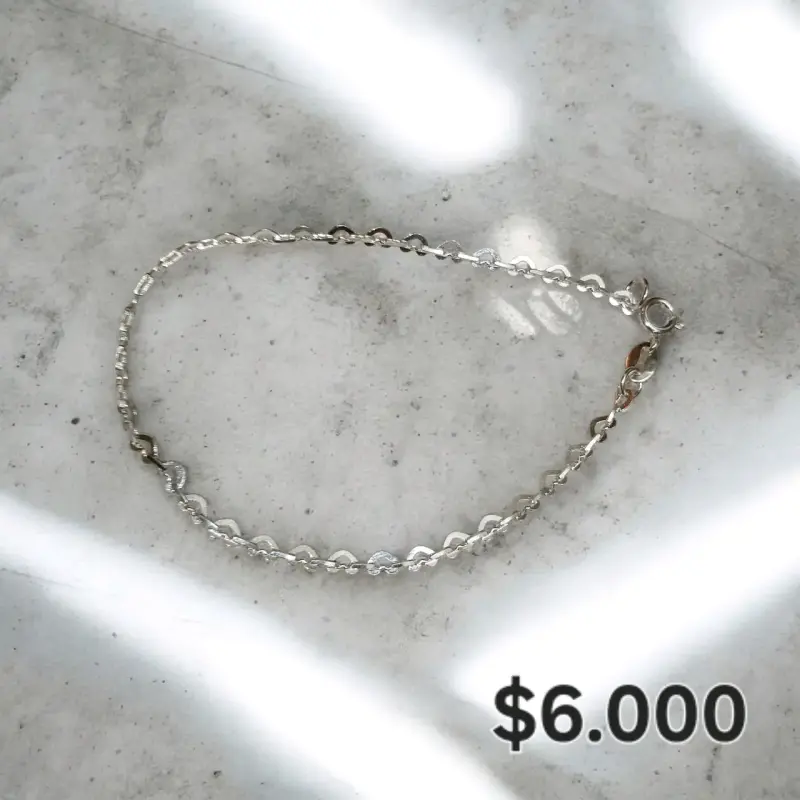 Pulsera de plata elegante