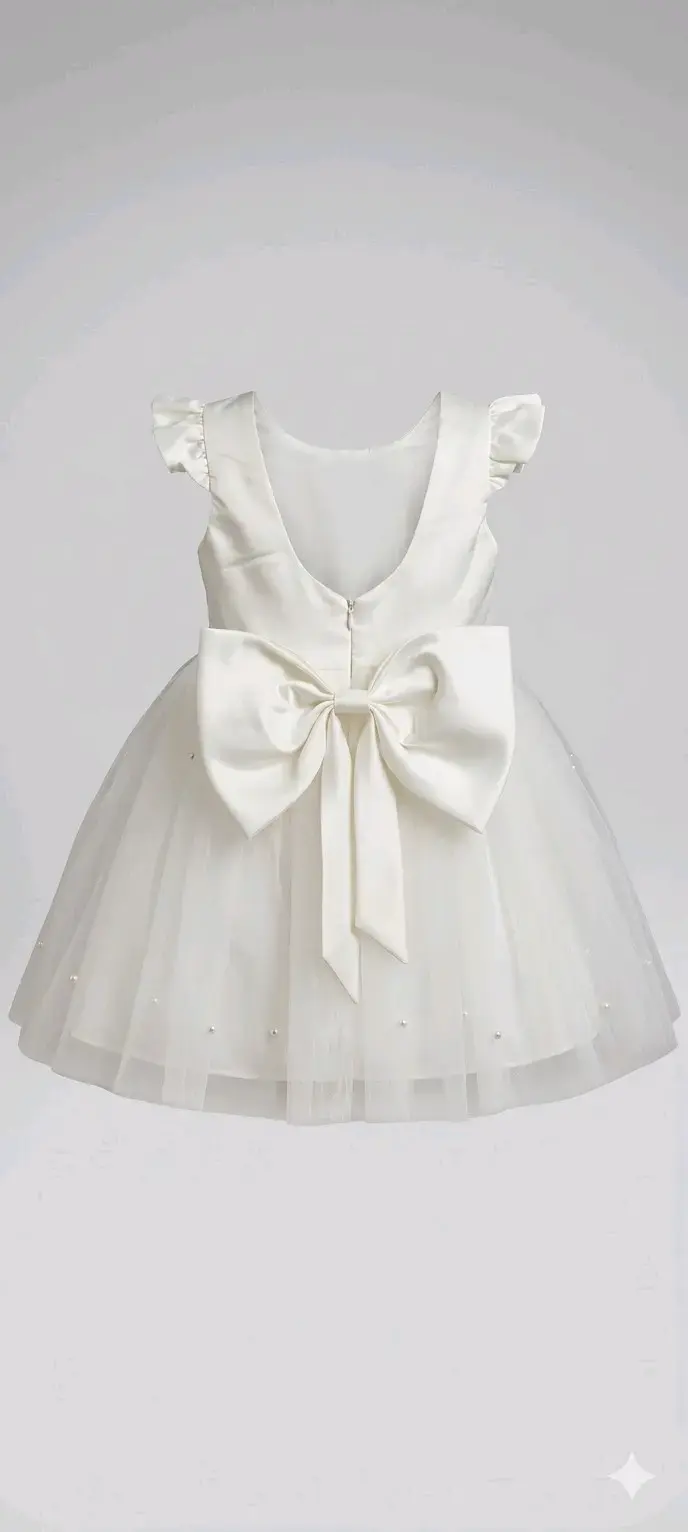 Vestido blanco de bebé - 2